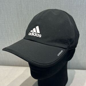 adidas Womens Superlite 2 Cap Hat Aeroready Black Adjustable White Logo